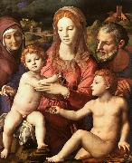 Agnolo Bronzino Holy Family with St.Anne and the Infant St.John oil painting artist
